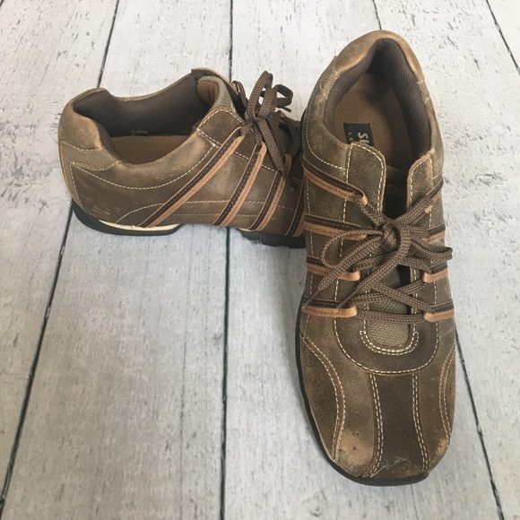 Skechers Brown distressed leather Oxford shoes main image 4